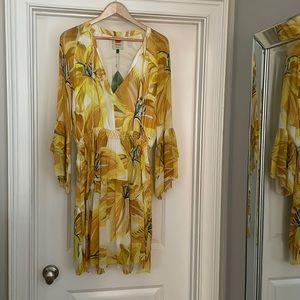 Farm Rio flutter sleeve dress